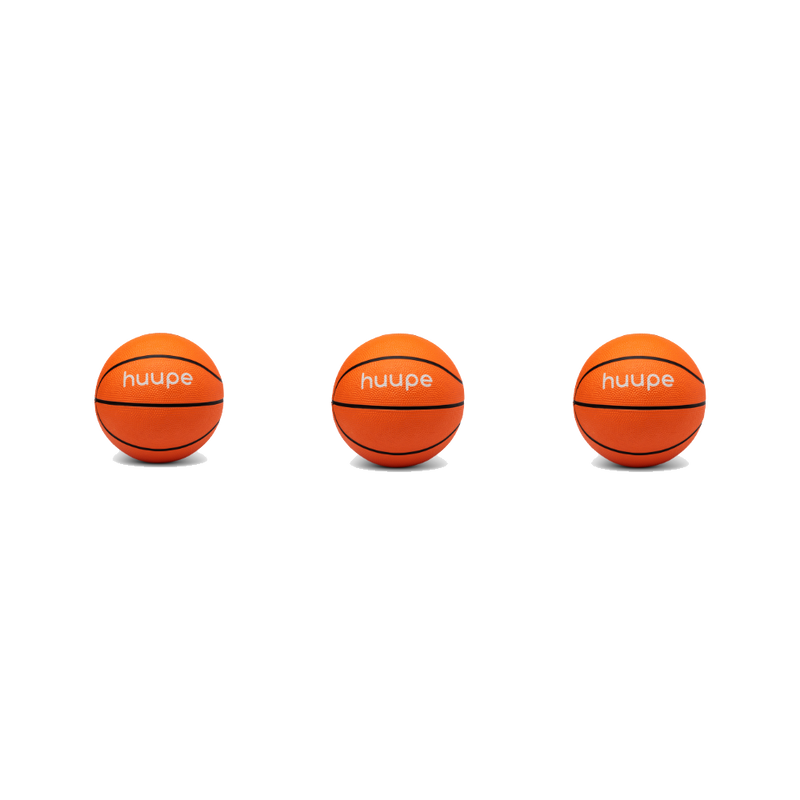 Bundle Pack - 3 huupe mini Official Pro Grip Mini Basketballs