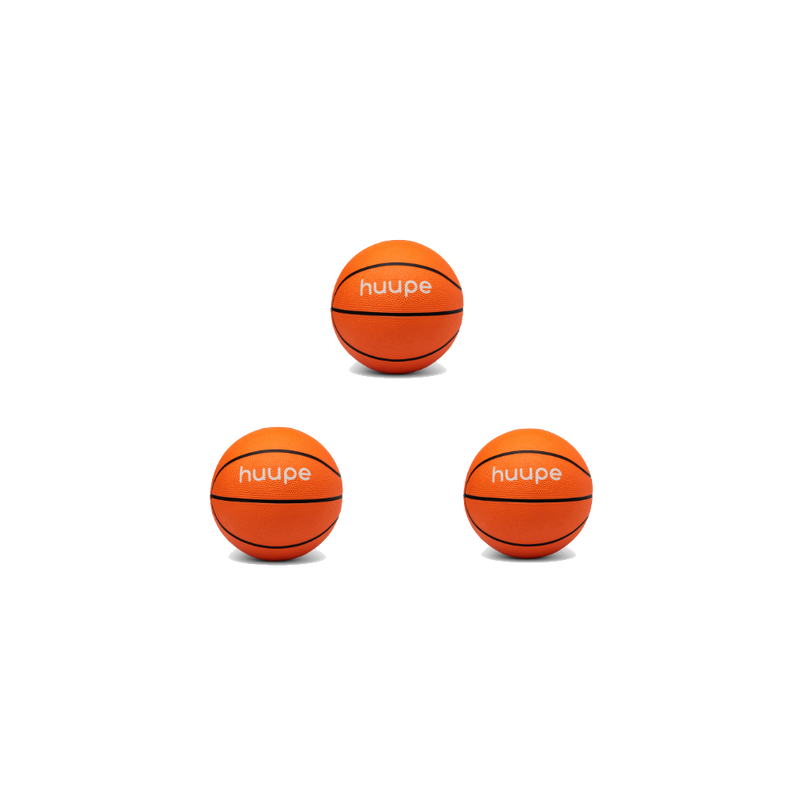 Bundle Pack - 3 huupe mini Official Pro Grip Mini Basketballs