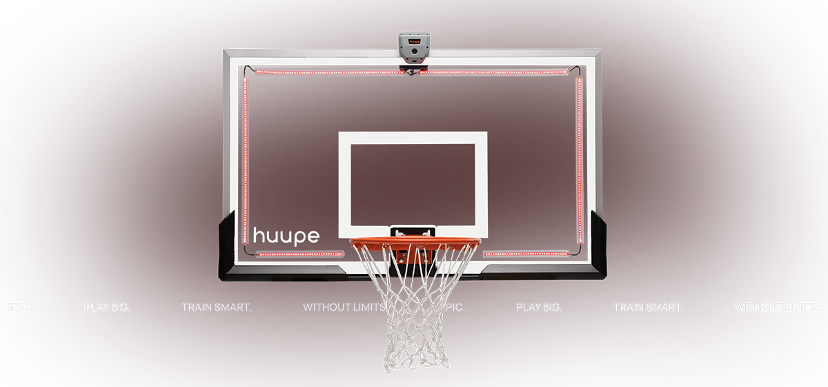 Use the huupe ARENA as Backboard
Perimeter Shot Clock Lights for Games