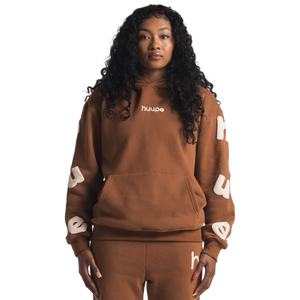 huupe cozy sweats - brown (full set) 100% cotton