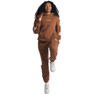 huupe cozy sweats - brown (full set) 100% cotton