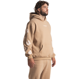 huupe cozy sweats - tan (full set) 100% cotton