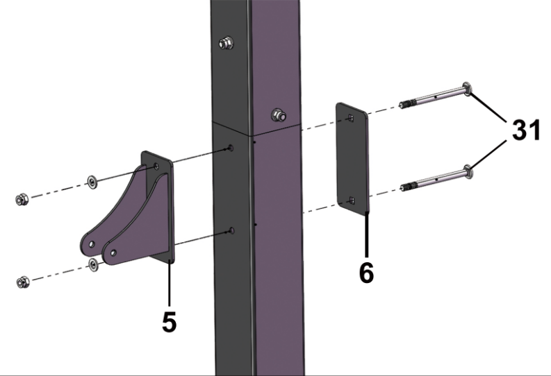 Install Lift Actuator Mounting Bracket