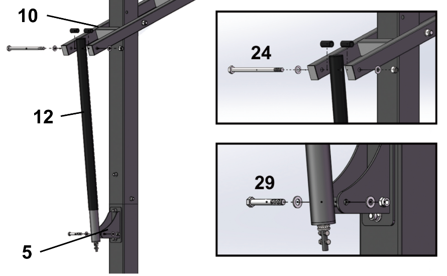 Install Lift Actuator
