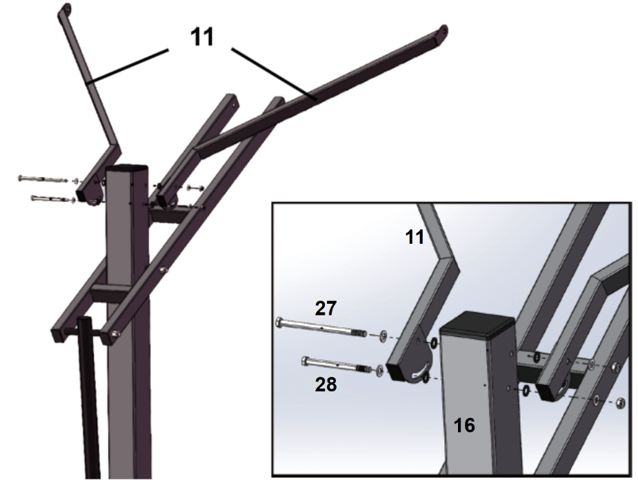 Install Upper Mounting Arms